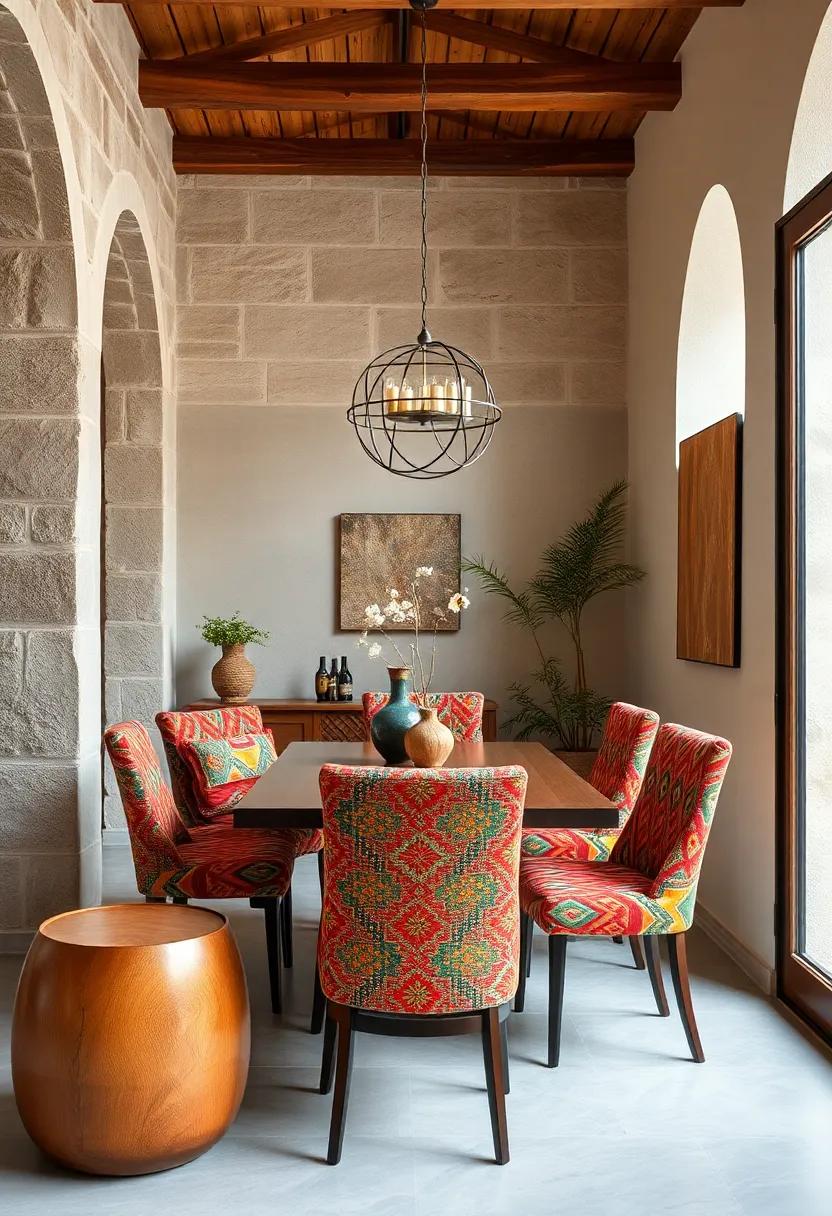 Design statement upholstery: Reupholster dining chairs in vibrant Andean⁤ patterns for a fresh, inviting dining ​space
