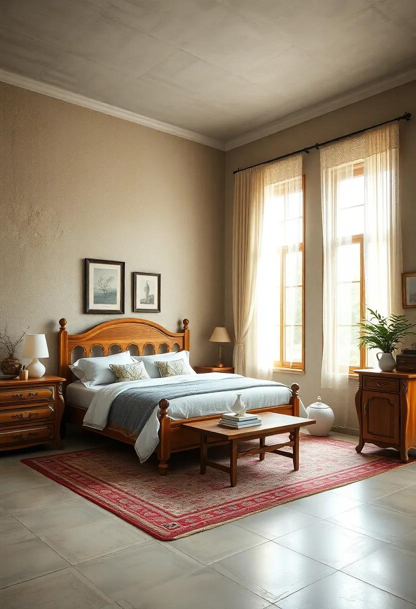 Add rustic ‌window treatments:​ Opt for sheer lace⁣ curtains or heavy drapes in soft colors to frame your ⁣windows, blending beautifully with wooden ⁣furniture ‌and ⁤completing the‌ vintage ⁢look