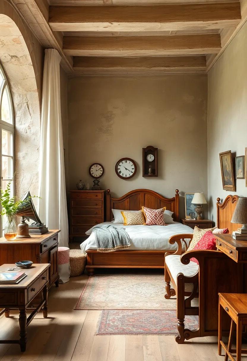Utilize ornate​ headboards: Opt for intricately ​carved wooden headboards that serve as a stunning⁢ focal point,enhancing ⁢the vintage character of your sleeping space