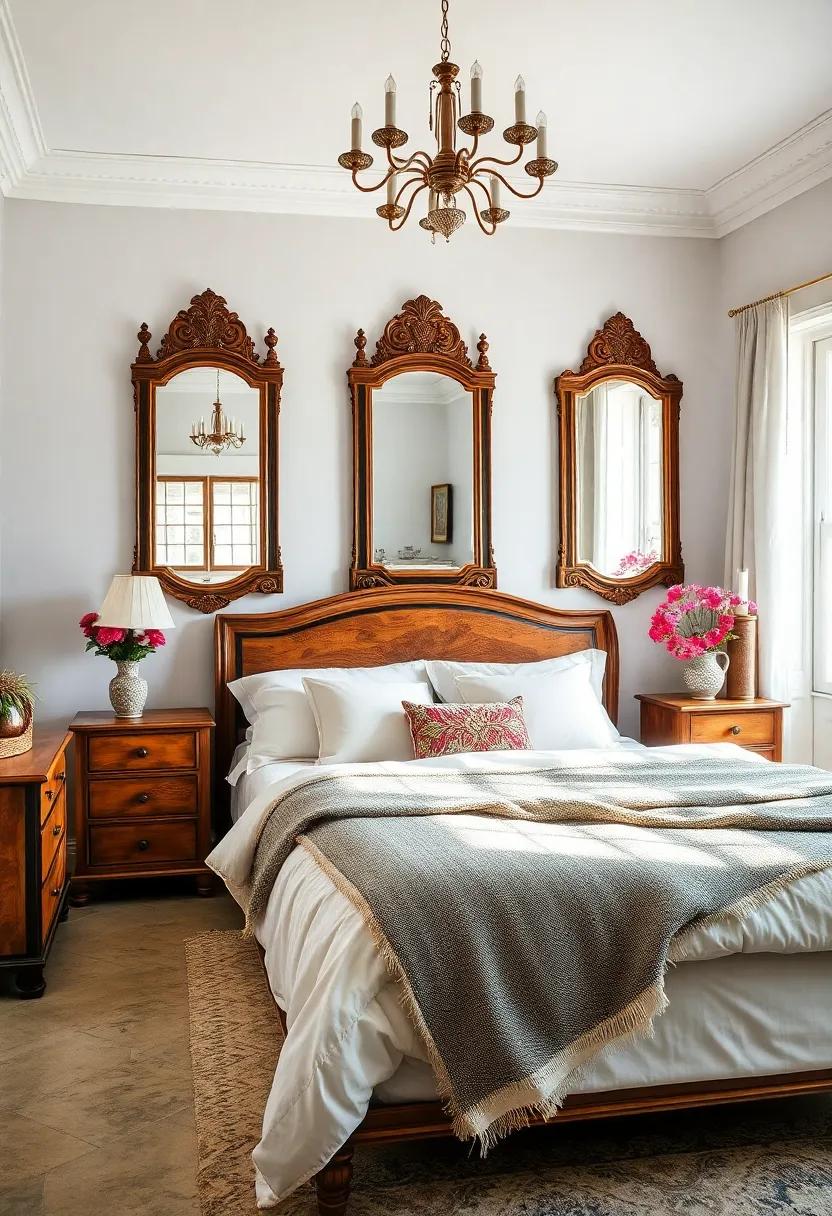 Embed antique​ mirrors: Incorporate large,antique-framed ‍mirrors ‍to amplify⁣ light and make the ⁣space feel larger ‍while​ reflecting your ⁣vintage decor ⁢style