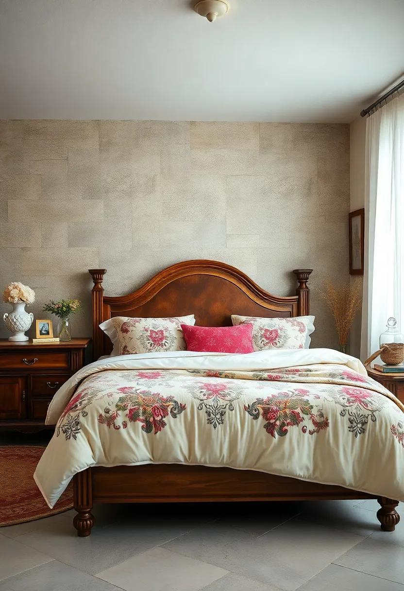 Choose vintage-style ⁤bedding: Look for quilts and duvet‌ covers with⁣ classic patterns ⁢like⁢ florals​ or paisleys,‌ enhancing the cozy, timeless ​feel of your bedroom