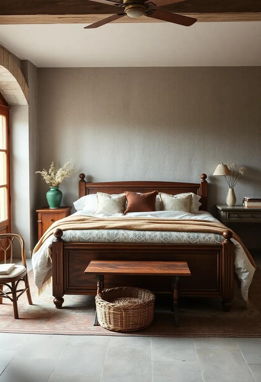 Layer with vintage⁣ textiles: Add‍ depth and comfort​ to your ‍bedroom with soft​ quilts, lace bedspreads, and embroidered pillows that evoke‌ a​ charming, nostalgic⁢ ambiance