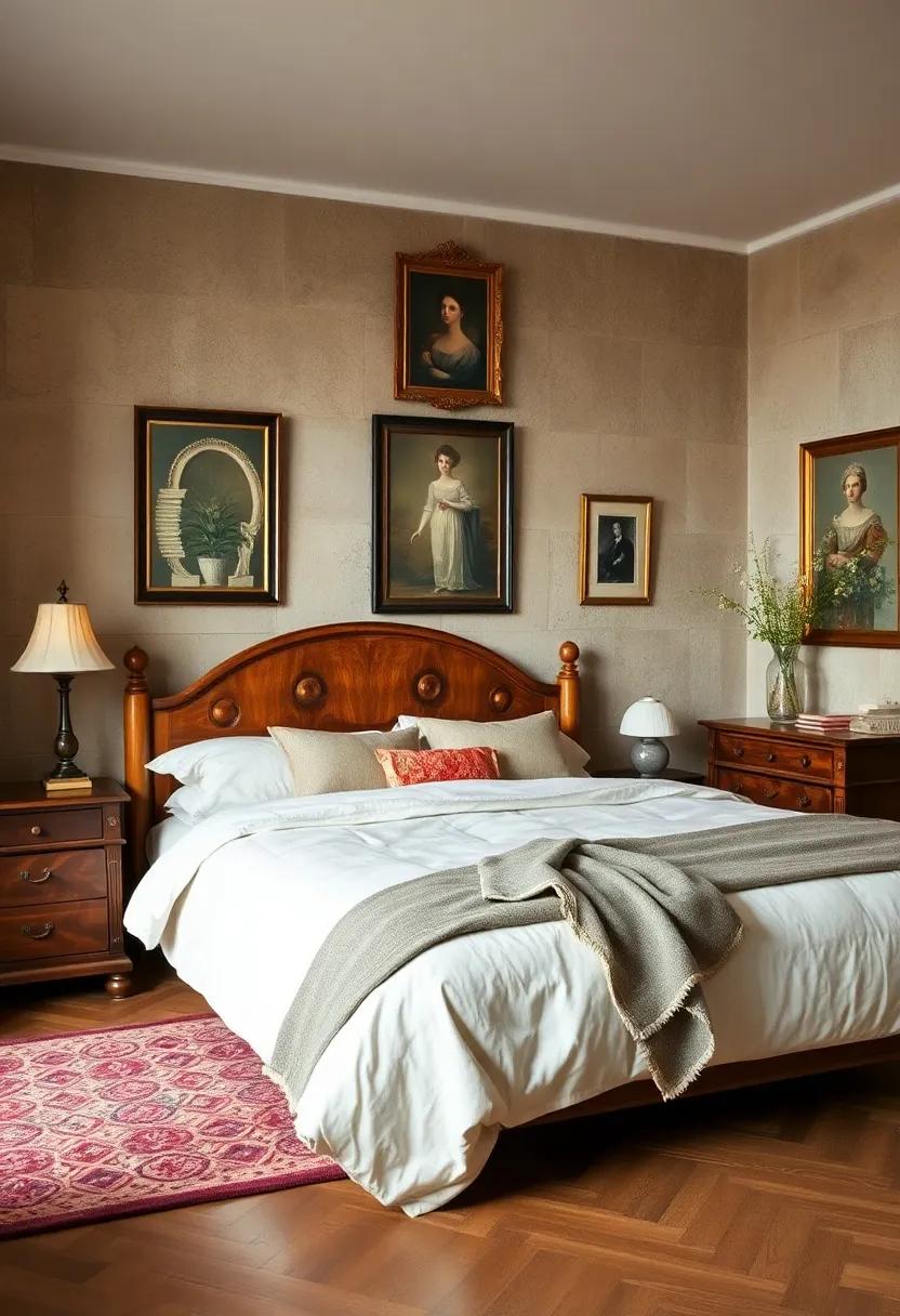 Showcase‍ heirloom‌ art: Hang framed antique prints or portraits ‍that​ resonate with⁣ the vintage ‍theme and evoke a sense of history and ‍character on your walls