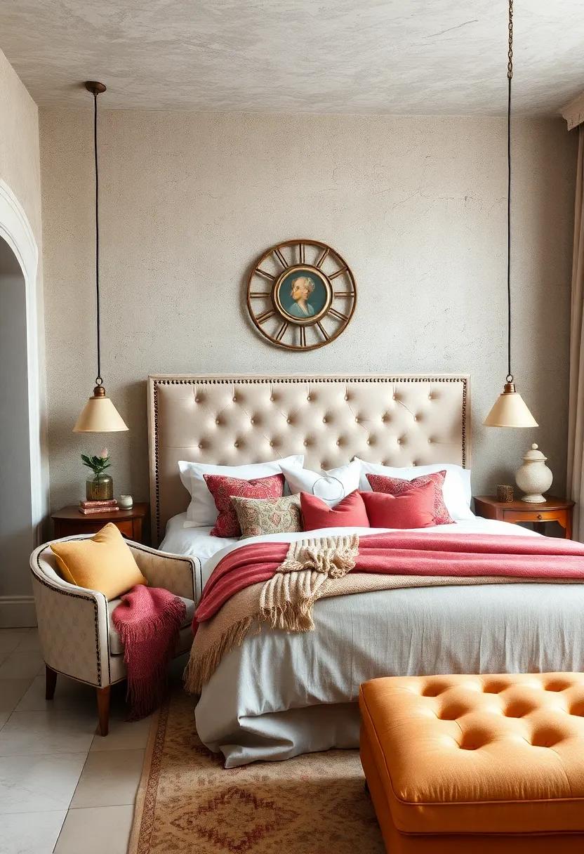 Upholstered Headboards: Luxurious Touches⁣ in Vintage-Inspired​ Bedrooms