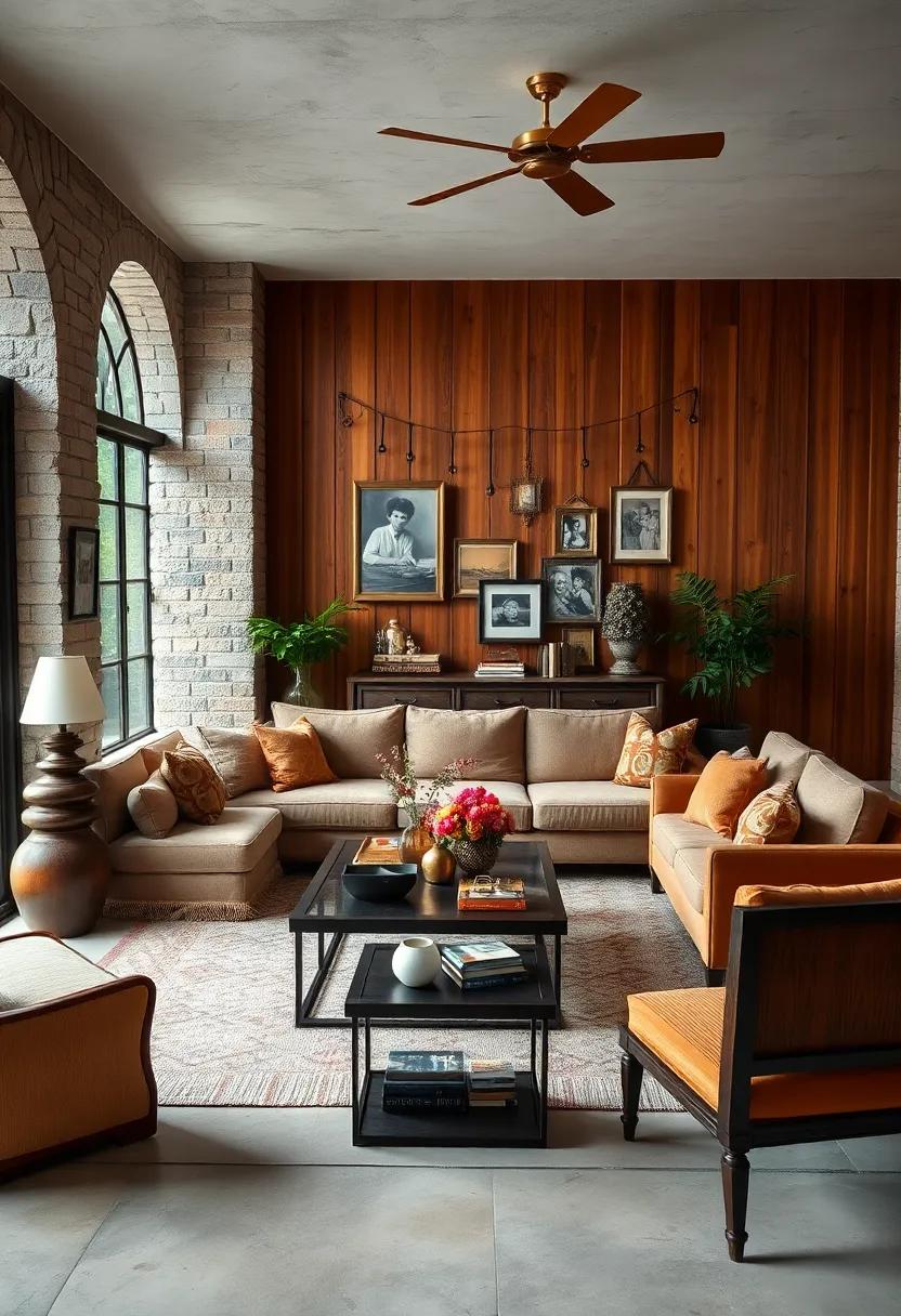 Family Heirlooms: Display family heirlooms and photographs to personalize your vintage living room, inviting memories and stories