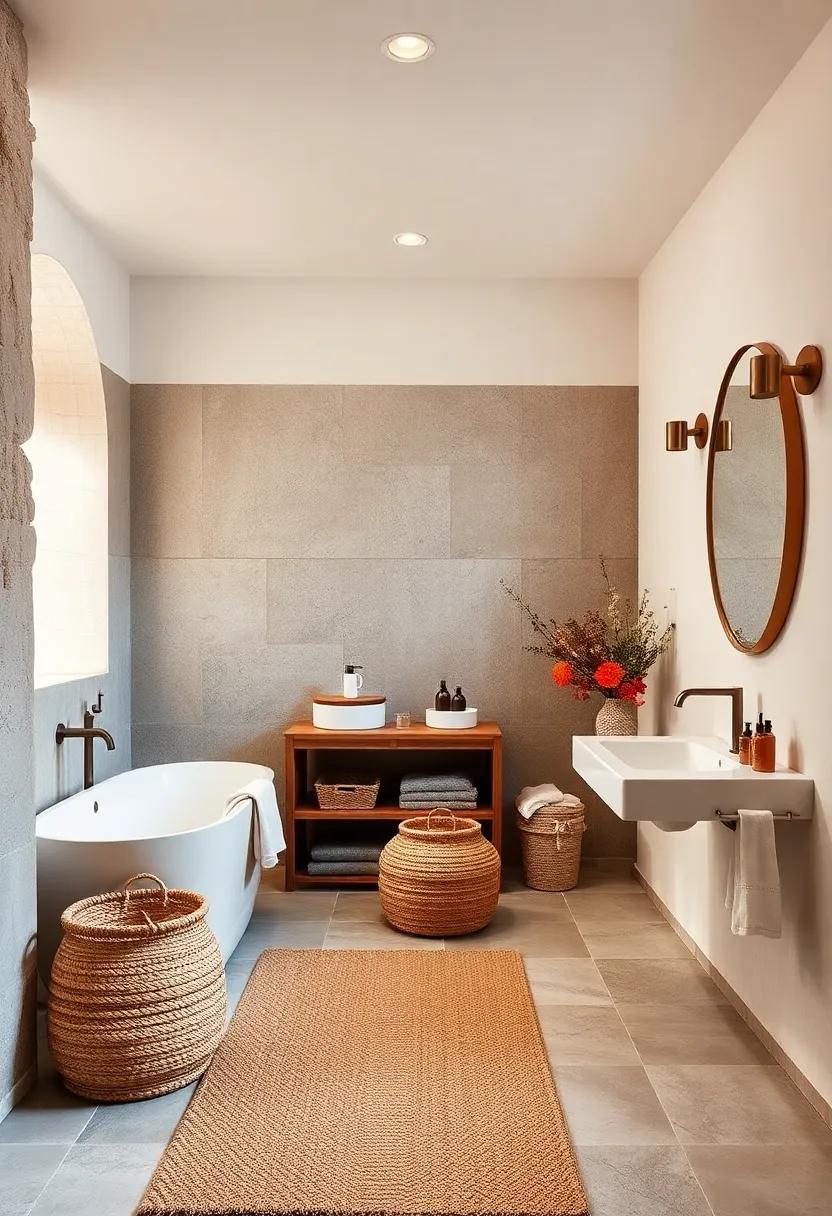 Soft textiles:⁢ Add plush towels,woven baskets,and‍ a ⁣jute rug to soften the ⁣space while⁤ contributing to ‌the overall warmth