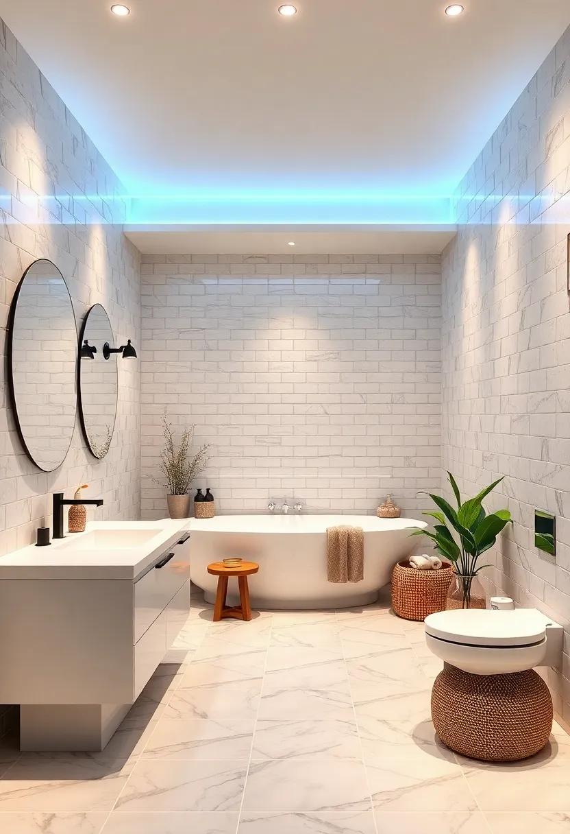 Clear-Cut Classic: Choose glossy white subway‌ tiles to​ reflect light⁣ and create an airy atmosphere,​ lending a sense of cleanliness and peace