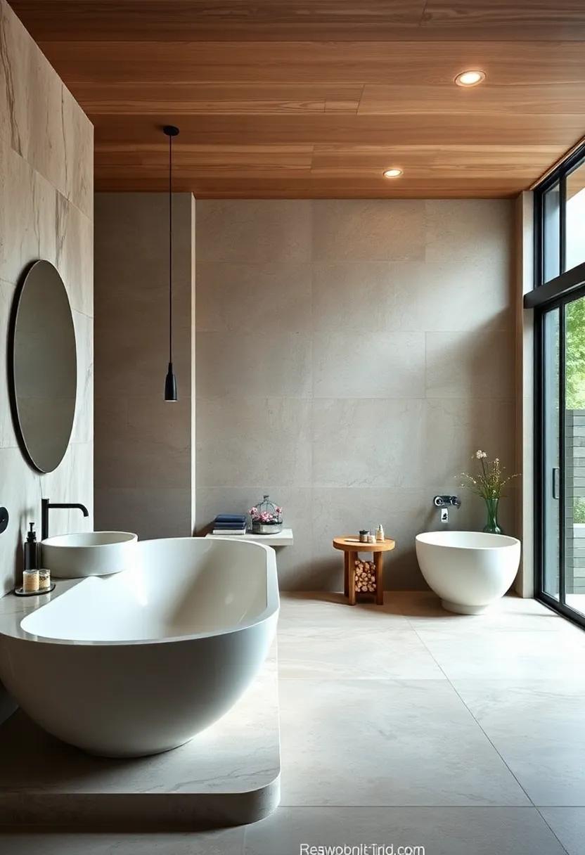 Floating Oasis: Consider large-format⁢ tiles with⁣ minimal ‌grout lines ​for a seamless, floating effect that ⁣enhances ⁢the⁣ feeling‌ of spaciousness