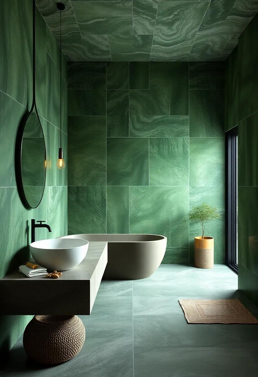 Forest ​Retreat: ⁤Opt for ⁣deep ⁤green tiles to bring a forest-like ambiance indoors, ⁣providing ‌a refreshing escape from urban life