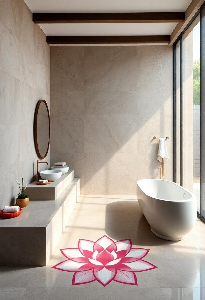 Lotus pool: Integrate lotus flower⁢ designs in tiles‍ to symbolize peace and purity, adding a cultural touch of serenity to your space