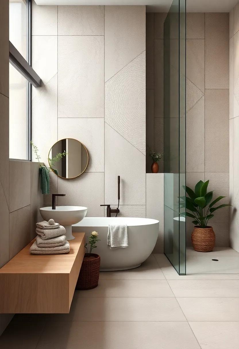 Refined Geometry: Utilize geometric patterns ⁣in soft colors for visual interest while maintaining balance and​ a ⁢tranquil ambiance