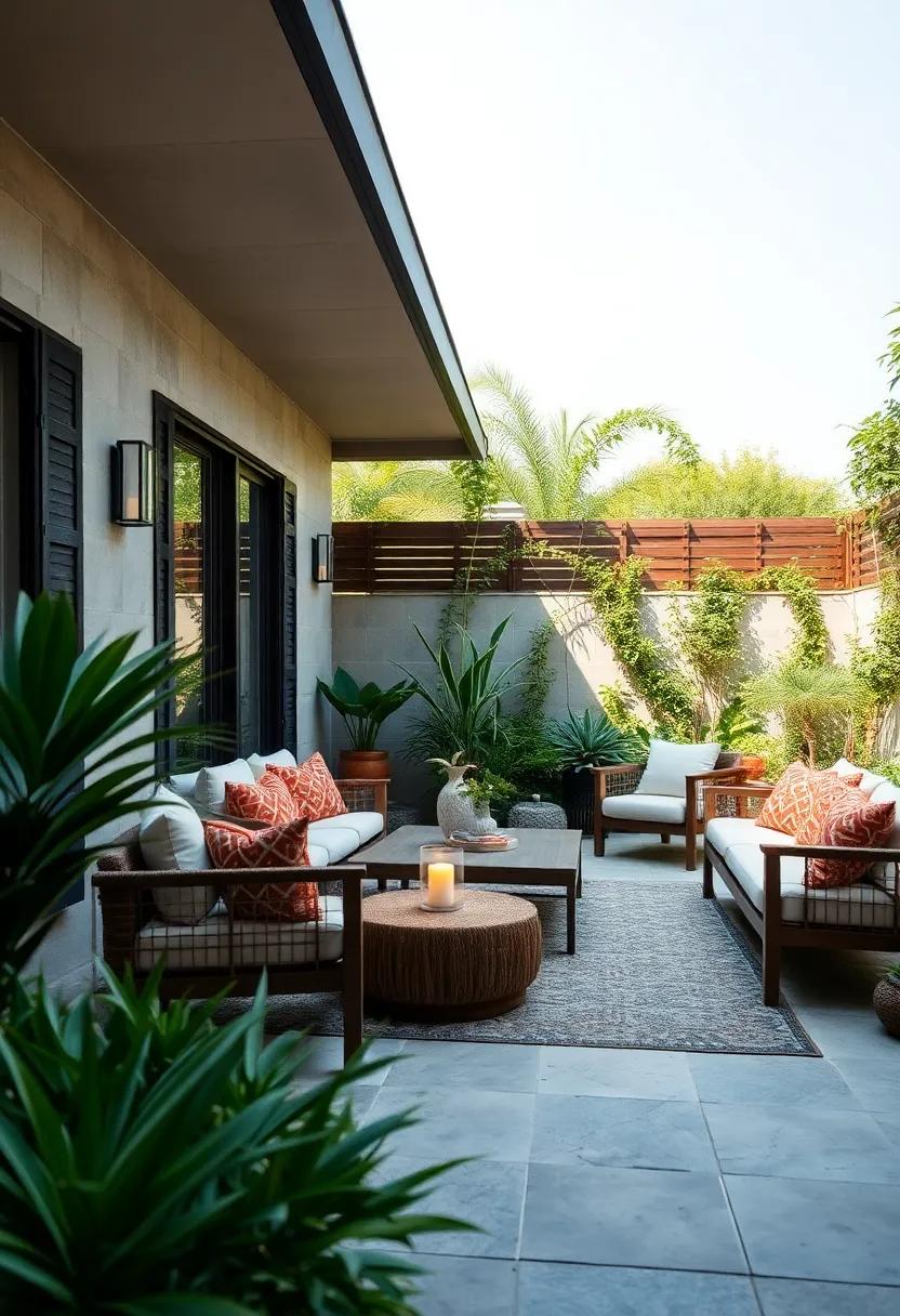 Grounding⁣ Elements: Use natural elements⁣ like stones⁣ and ⁤wood⁤ to create an earthy base,⁣ connecting your ​patio with the vibrant life surrounding it