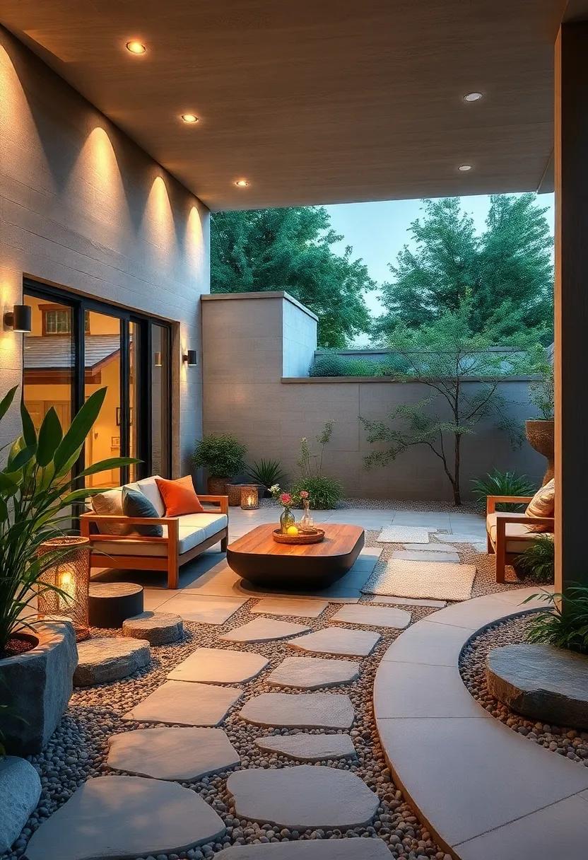 Mindful Pathways: Create meandering⁤ paths using‌ stones ⁤or mulch that encourage slow walking, ‍promoting mindfulness and presence in the‍ moment