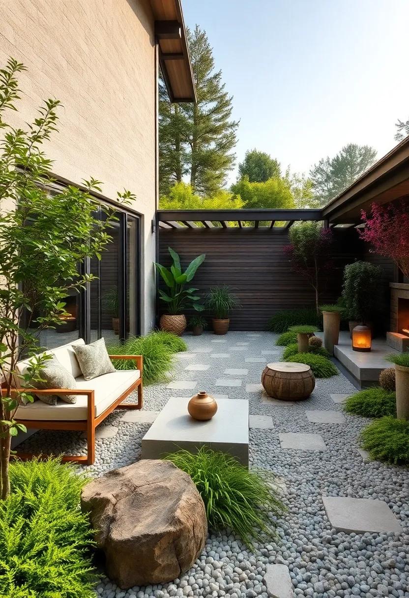 Zen Stone Pathways: ‍Use ‌smooth pebbles or stones to⁣ create winding pathways that encourage slow wandering ​and ⁢contemplation