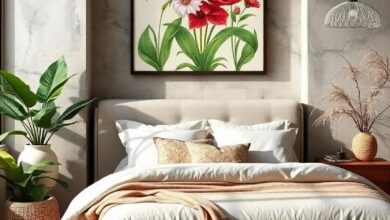 29 Stunning Botanical Bedroom Wall Art Ideas to Inspire Your Nature-Inspired Decor