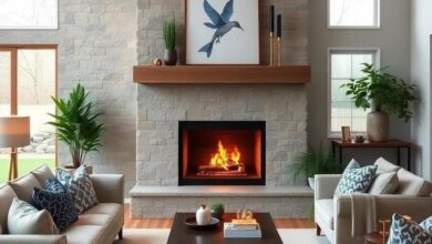 27 Inspiring Ideas for a Cozy Modern Farmhouse Living Room with a Delightful Fireplace