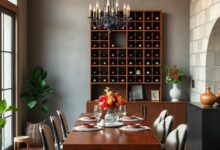 25 Timeless Touches for a Vintage Dining Room Featuring a Classic Wine Rack