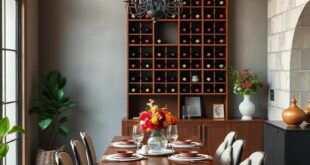 25 Timeless Touches for a Vintage Dining Room Featuring a Classic Wine Rack