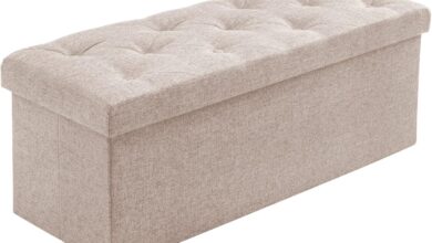 Top Upholstered Ottomans & Footstools with Storage for Every Room