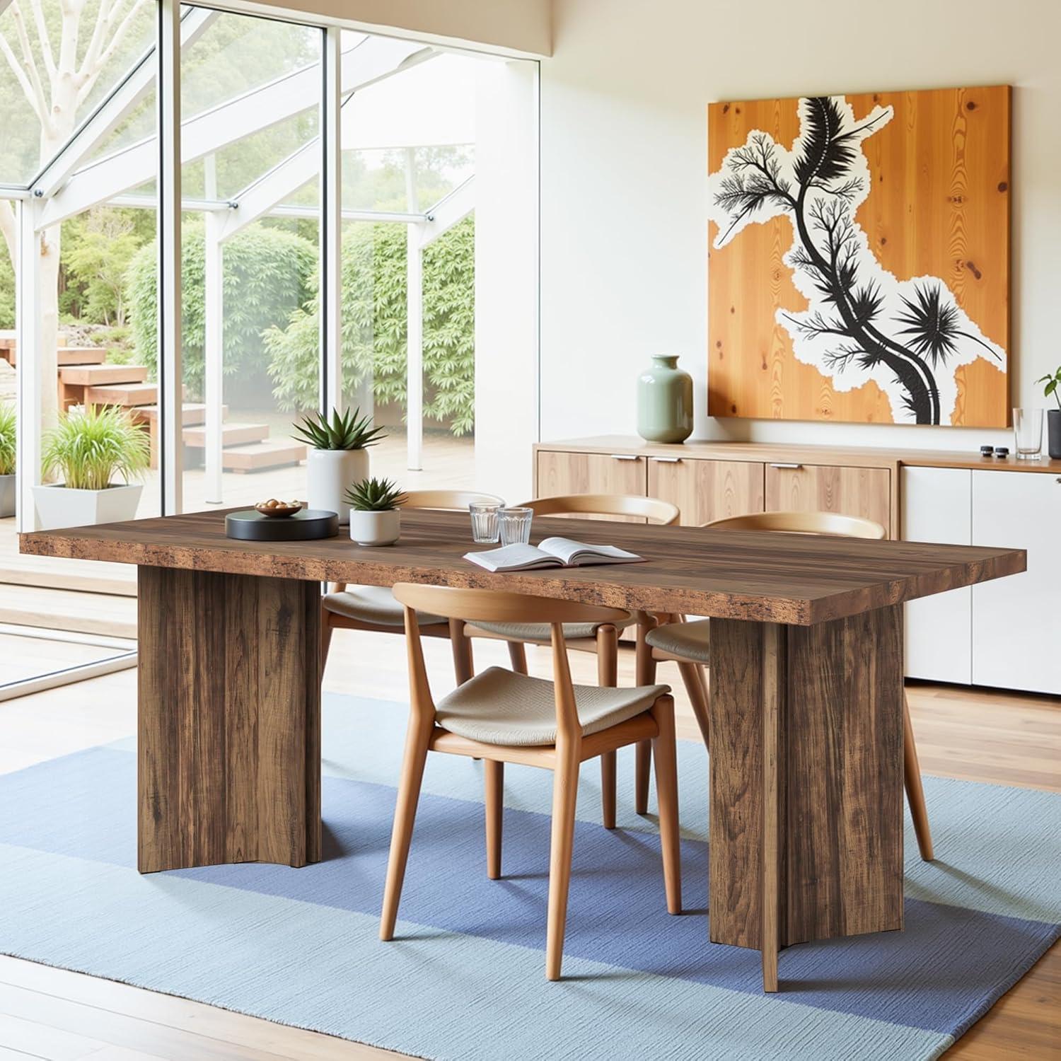 Our Honest Take on the NicBex 62.9″ Farmhouse Dining Table