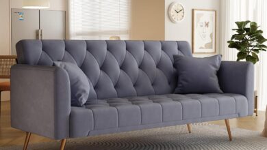 How We Loved the 71″ Velvet Futon Sofa Bed for Small Spaces