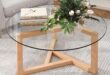 Our Take on the Modern Round Glass Coffee Table with Wood Base