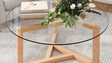 Our Take on the Modern Round Glass Coffee Table with Wood Base