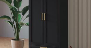 How We Organized Our Space with the Sleek 60″ Black Armoire