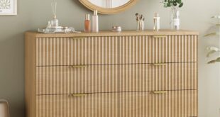 How We Organize with the XIXINI Fluted 6-Drawer Dresser