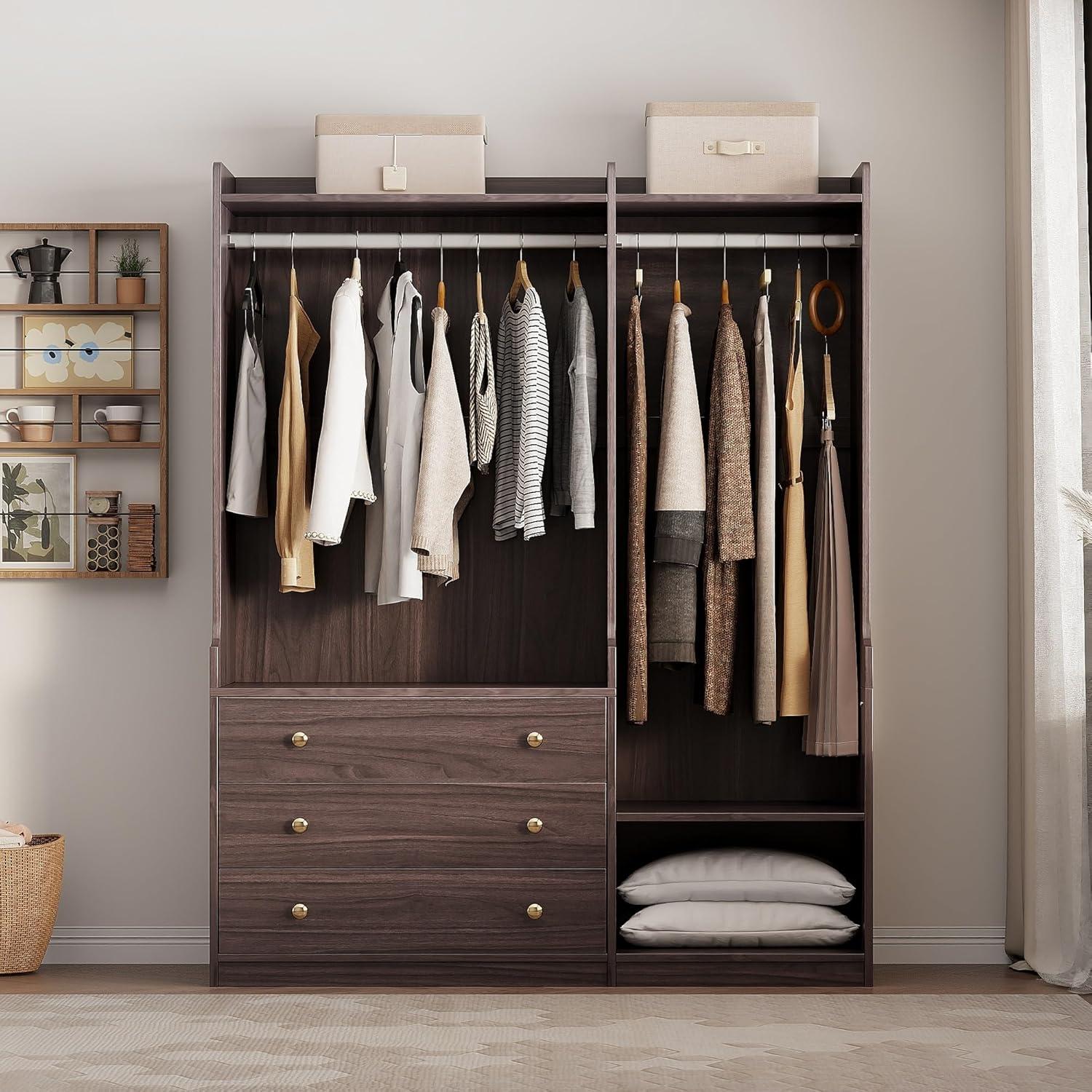 How Our Wooden Wardrobe Storage Transformed Our Bedroom Organization