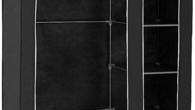 Our Review: Portable Black Canvas Wardrobe for Easy Storage Solutions