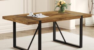 Our Honest Take: Stylish & Sturdy 71″ Dinner Table for 6-8