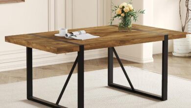 Our Honest Take: Stylish & Sturdy 71″ Dinner Table for 6-8
