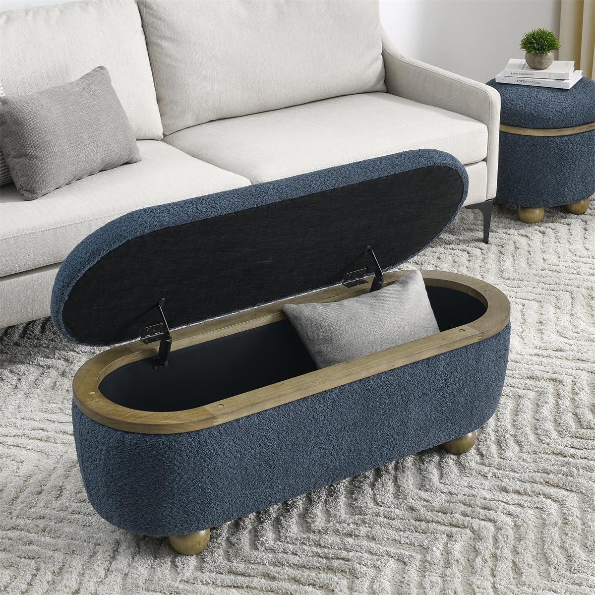 15 Stylish and Functional Ottomans, Footstools & Storage Benches