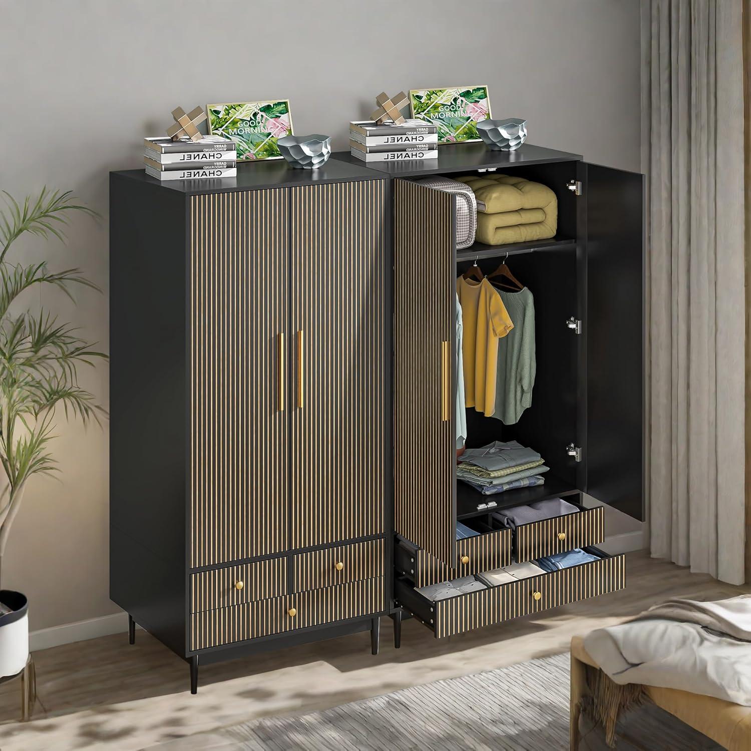 Our Honest Review: Stylish & Sturdy ⁤Black Armoire Wardrobe