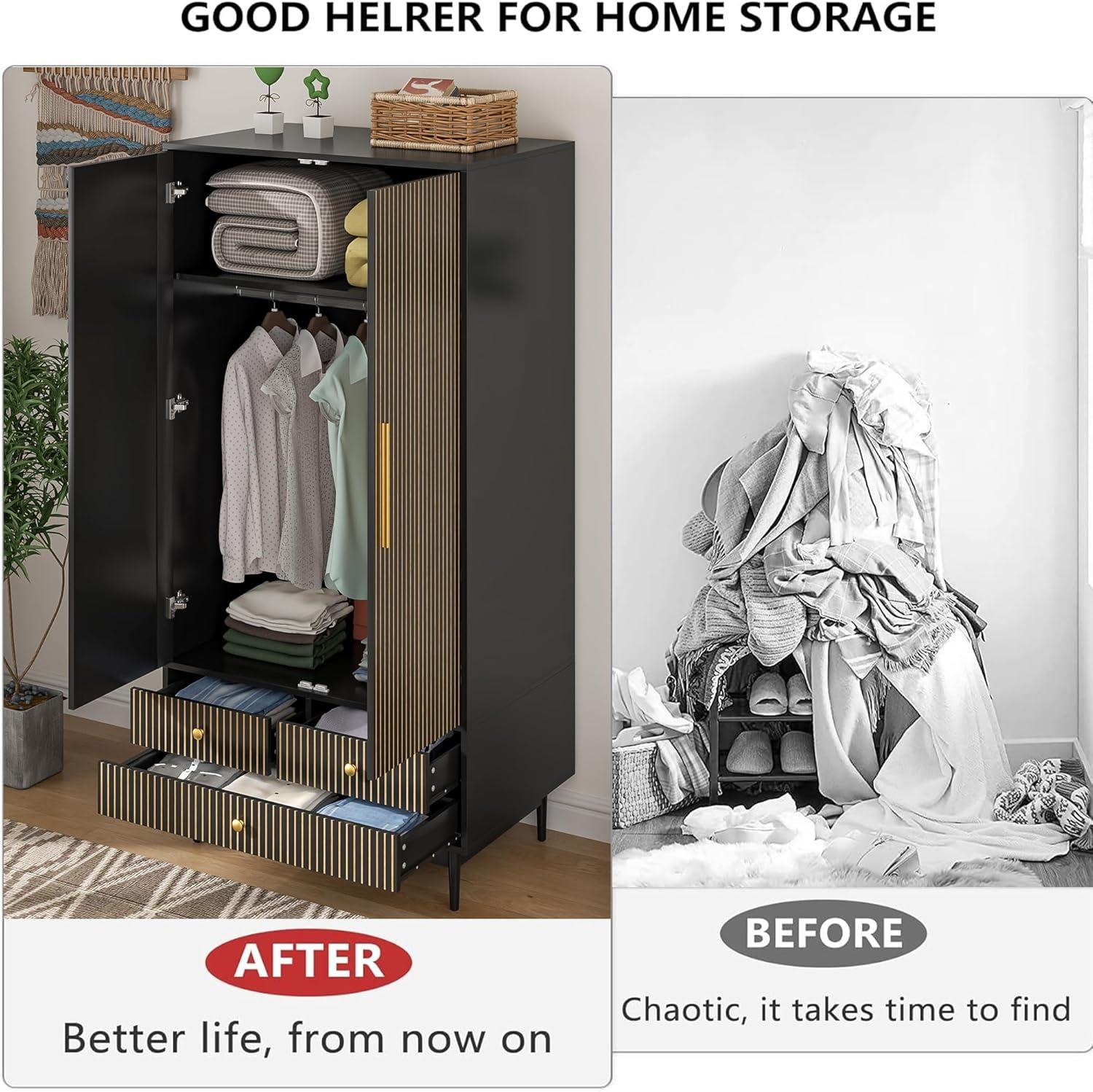 Our Honest Review: Stylish &⁣ Sturdy ‍Black ‌Armoire Wardrobe