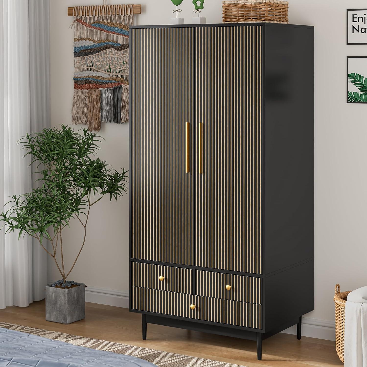 Our Honest review: Stylish & Sturdy Black Armoire Wardrobe