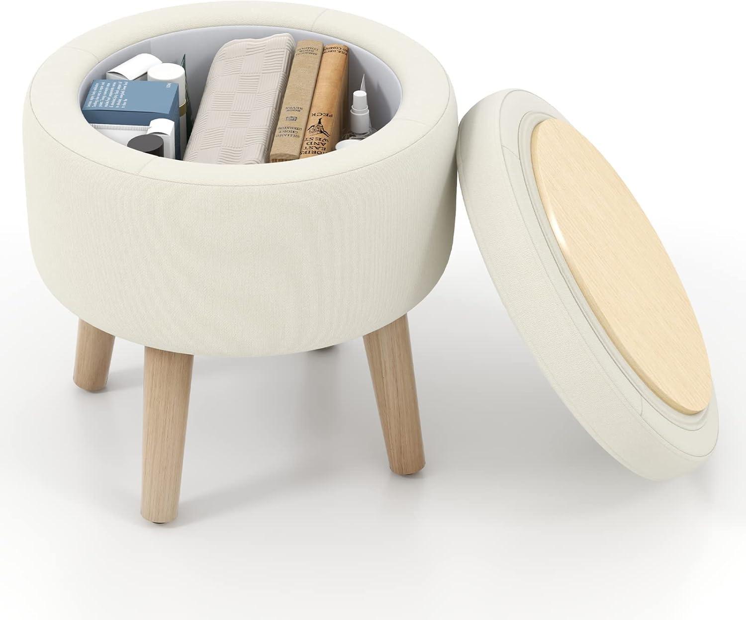 Top Upholstered Ottomans & Storage Stools for Stylish Living Rooms