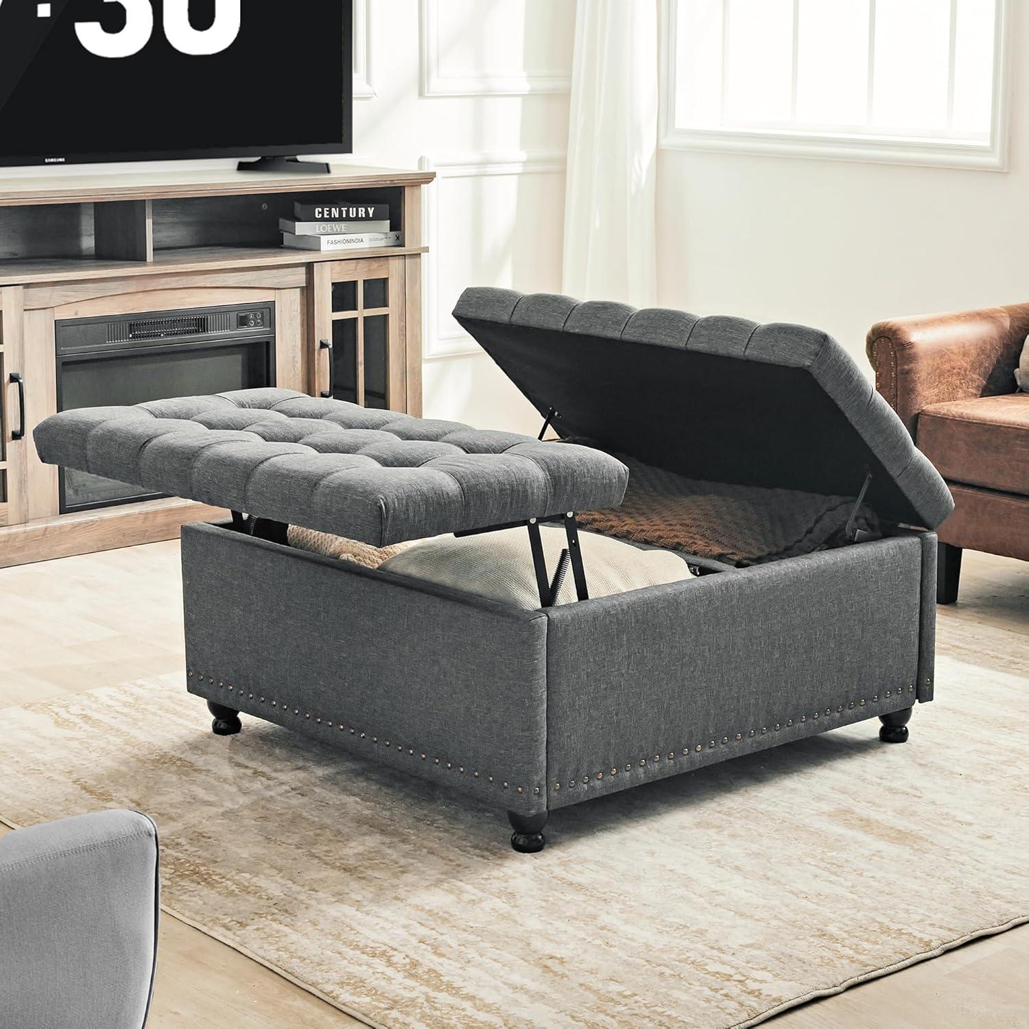 Top Upholstered Ottomans &‍ Footstools with Storage⁢ for Every Room