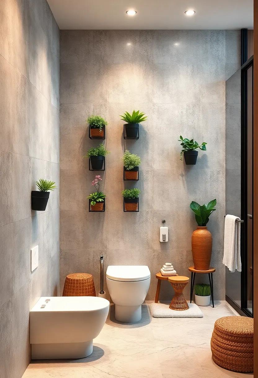 Vertical Garden: Incorporate ​planters or vertical wall pockets to create an evergreen touch ⁢in ⁢your bathroom, while providing ⁢extra space for storage