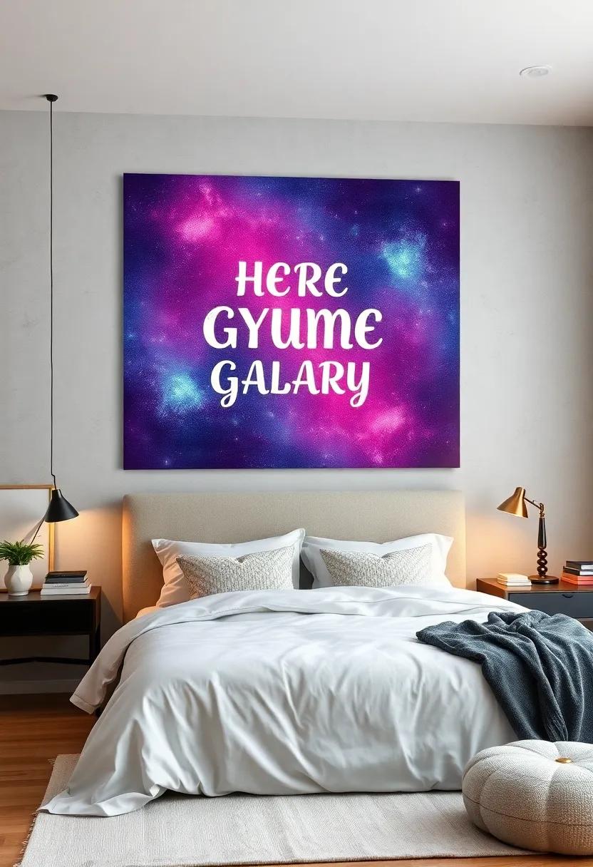 Inspirational Typography​ Tiles: ⁢Decorate your space with a series of small tiles ‌featuring short quotes, arranged‌ in a mosaic style