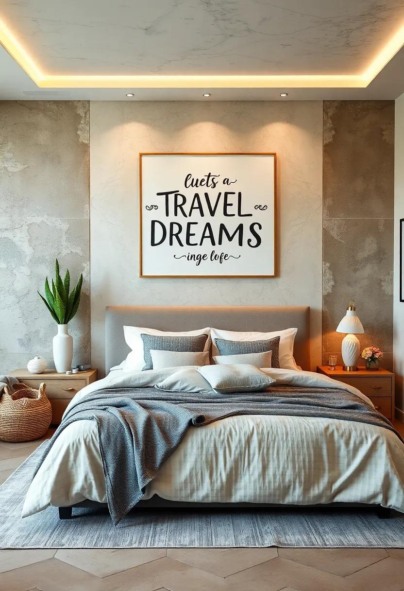 Travel⁢ Dreams: ​Feature typography‍ art ​that incorporates locations or quotes⁣ from places you ‍dream of visiting, igniting your⁢ wanderlust