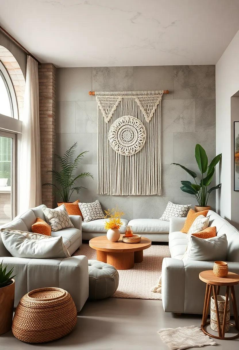 Macramé Wall Hanging:⁤ Incorporate natural fiber art to make a standout statement on your walls