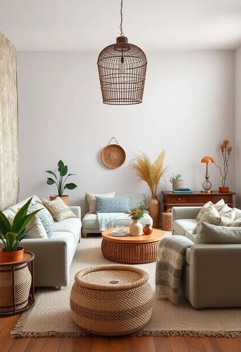 Natural⁢ Fiber Baskets: Use these practical accessories for storage, adding an organic element to your decor