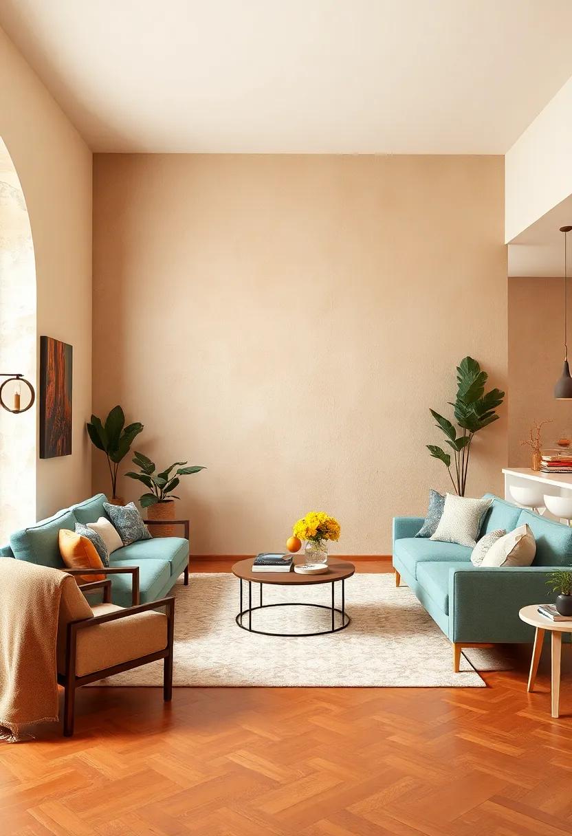 Clay and Stone: Earthy terracotta, cool gravel gray, and soft ivory create a feeling of grounding in modern homes