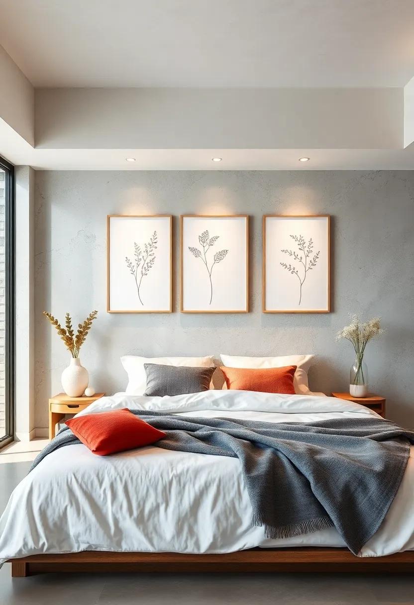 hang a series of minimalist botanical line drawings​ for a ‌contemporary yet‍ understated ‌look that ⁢ties‍ in beautifully with other decor
