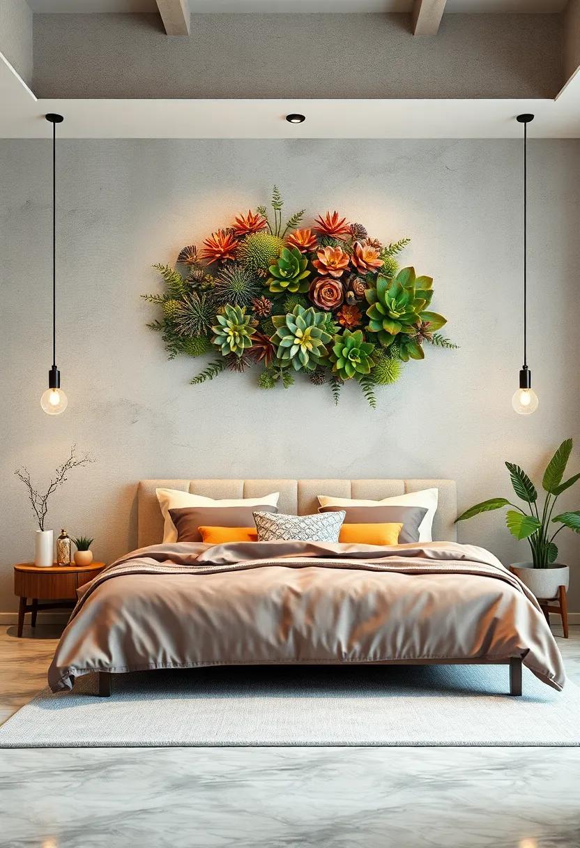 Use three-dimensional wall art featuring succulents or ⁢ferns, ​bringing a new dimension of nature-inspired design into ​your room