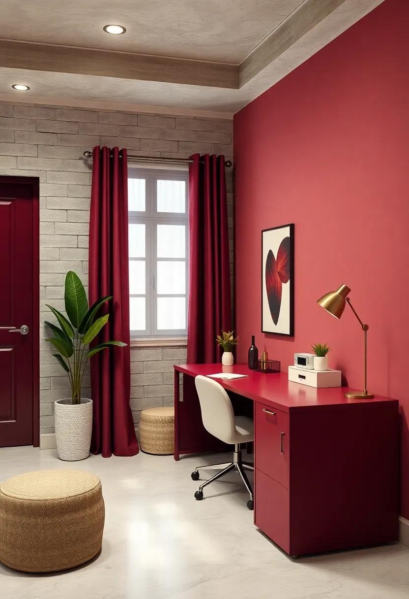 Soft Serenity: Layer your ​bedroom with burgundy bedding and cream curtains for a serene and ⁢restful atmosphere
