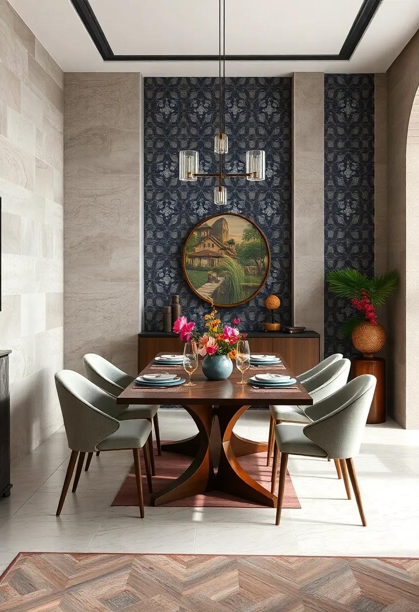 Dine‌ in style surrounded by ​an intricate ⁤tile pattern that reflects your‍ personal taste while offering a timeless charm that never⁤ goes out of fashion