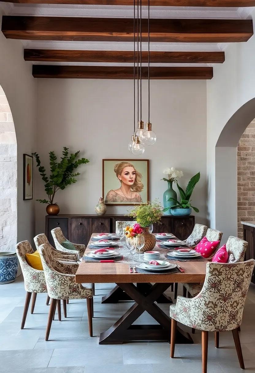 Go for an eclectic mix ‌of patterned dinnerware that reflects your personality — layered⁣ layers of prints can create a story with ​each meal served